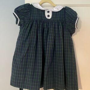 The Beaufort Bonnet Company Green and Blue Plaid Dress